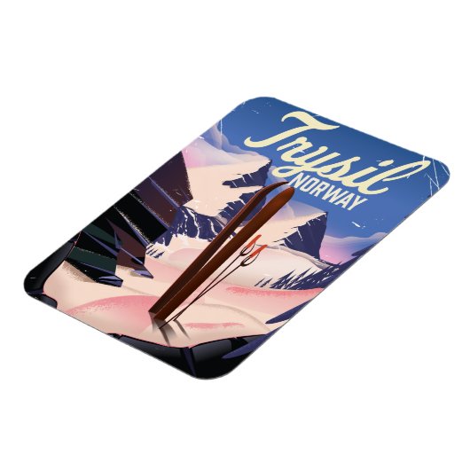 Trysil Norway ski Magneet (Linkerzijde)