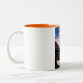 Trysil Norway ski Tweekleurige Koffiemok (Links)