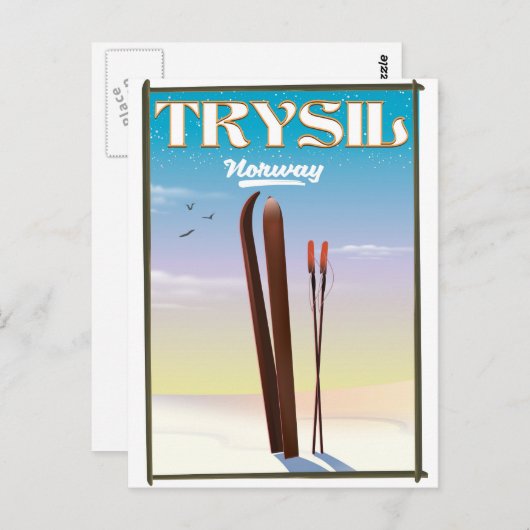 Trysil Norway skiposter Noorwegen Briefkaart (Voorkant / Achterkant)