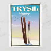 Trysil Norway skiposter Noorwegen Briefkaart (Voorkant)