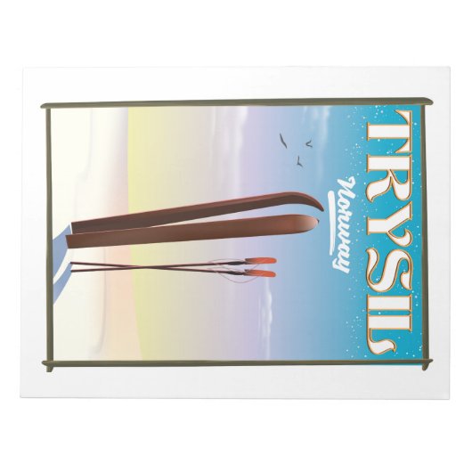 Trysil Norway skiposter Noorwegen Notitieblok (Voorkant)