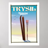 Trysil Norway skiposter Noorwegen Poster (Voorkant)