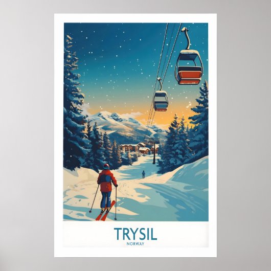 Trysil Poster Noorwegen 1 (Voorkant)