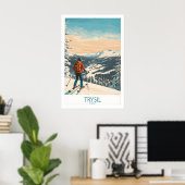 Trysil Ski Muur Kunst Ski Poster 1 (Thuiskantoor)