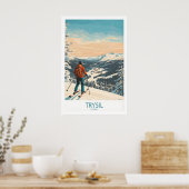 Trysil Ski Muur Kunst Ski Poster 1 (Keuken)