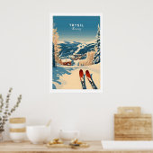 Trysil Ski Print Noorwegen Wintersport 1 (Keuken)