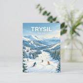 Trysil Ski Resort Noorwegen Briefkaart (Staand voorkant)