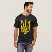 Tryzub Geel Oekraïens Trident T-shirt (Voorkant volledig)