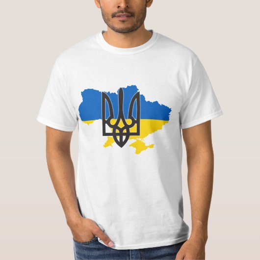 Tryzub-Shirt Oekraïne T-shirt (Voorkant)