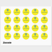 Tryzub-Sticker Ronde Sticker (Vel)
