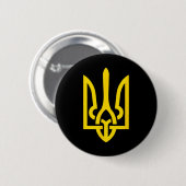 Tryzub Symbool van Oekraïne  Ronde Button 5,7 Cm (Voorkant /achterkant)