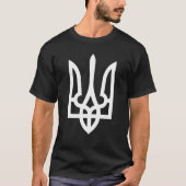 Tryzub (White) Oekraïense Trident T-shirt (Voorkant)