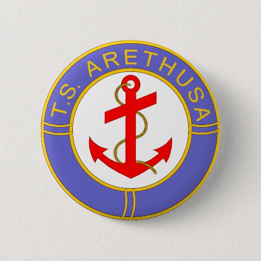 TS Arethusa Badge Ronde Button 5,7 Cm (Voorkant)