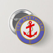 TS Arethusa Badge Ronde Button 5,7 Cm (Voorkant /achterkant)