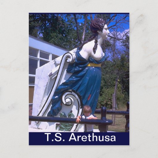 TS Arethusa, Figurehead of HMS Arethusa Briefkaart (Voorkant)