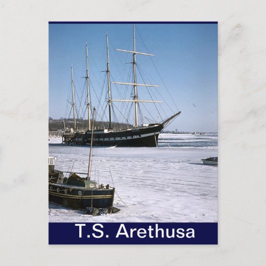 TS Arethusa, ijspit Briefkaart (Voorkant)