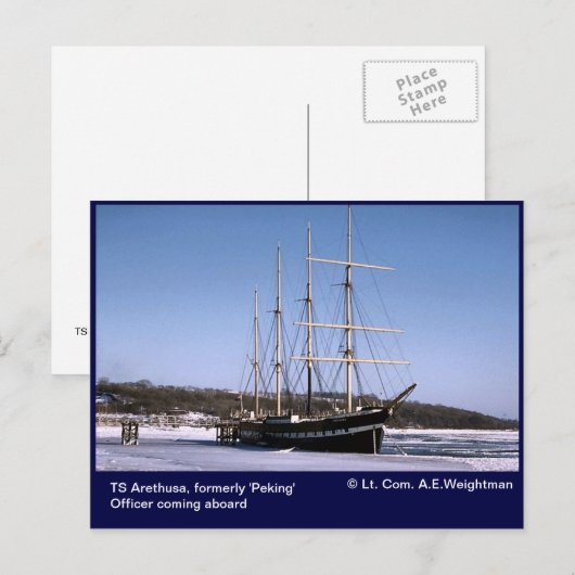 TS Arethusa, ijspit Briefkaart (Voorkant / Achterkant)