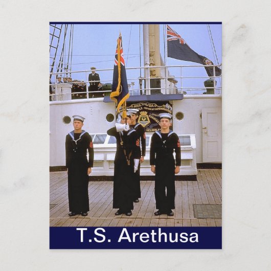 TS Arethusa, Kleurpartij Briefkaart (Voorkant)