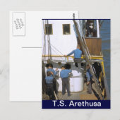 TS Arethusa, Maintenance party Briefkaart (Voorkant / Achterkant)