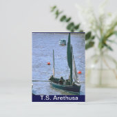 TS Arethusa, SAiling de walvisvaarder Briefkaart (Staand voorkant)