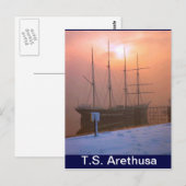 TS Arethusa, Sunset and Snow Briefkaart (Voorkant / Achterkant)