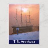 TS Arethusa, Sunset and Snow Briefkaart (Voorkant)