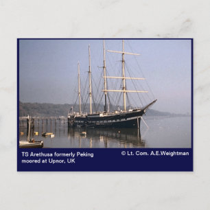 TS Arethusa voordien Peking gerookt te Upnor Briefkaart