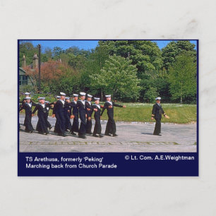 TS Arethusa, voorheen "Peking" Briefkaart