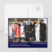 TS Arethusa, voorheen 'Peking' Christmas Feestdagenkaart (Voorkant / Achterkant)