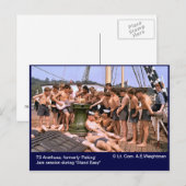 TS Arethusa, voorheen 'Peking', 'Stand Easy' Briefkaart (Voorkant / Achterkant)