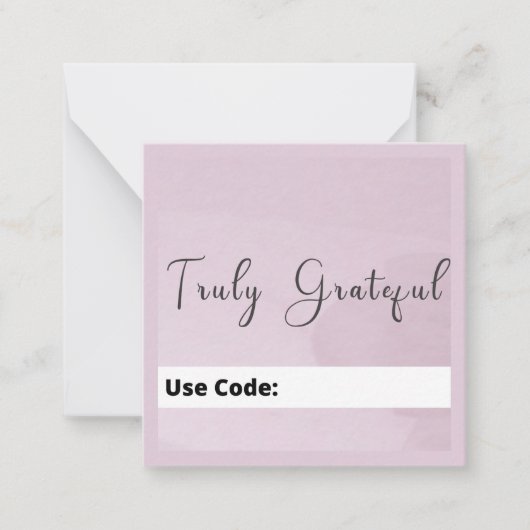 TS - Hartelijk dank Notitiekaartje (Voorkant)