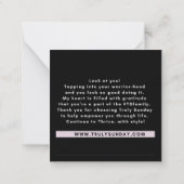 TS - Hartelijk dank Notitiekaartje (Achterkant)