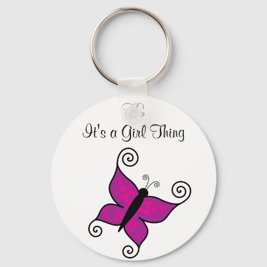 TS- Het is een Meisjes Ding Sleutelhanger (Voorkant)
