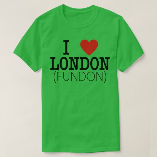 TS in Londen Fundon T-shirt (Design voorkant)