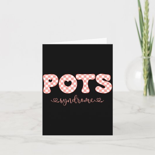 Ts Syndrome Valentine Day Funny Chronic Illness Aw Kaart (Voorkant)