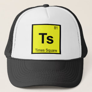 Ts - Times Square New York City Chemisch symbool Trucker Pet