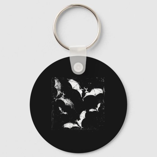 Ts Vampire Horror Spooky Art Halloween Gothic Alt Sleutelhanger (Voorkant)