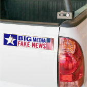 T's voor Trump Big Media Fake News Bumpersticker (Op Truck)