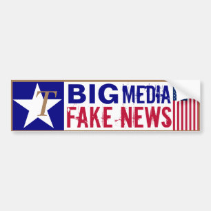 T's voor Trump Big Media Fake News Bumpersticker