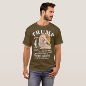 TSA DHS HG MEISJE TRUMPT BACON CHEESEBURGER CHEDDA T-SHIRT (Voorkant volledig)