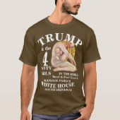 TSA DHS HG MEISJE TRUMPT BACON CHEESEBURGER CHEDDA T-SHIRT (Voorkant)