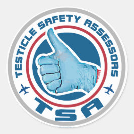 TSA-Logo - Testicesveiligheidsbeoordelaars Ronde Sticker