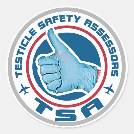 TSA-Logo - Testicesveiligheidsbeoordelaars Ronde Sticker (Voorkant)