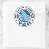 TSA-Logo - Testicesveiligheidsbeoordelaars Ronde Sticker (Tas)