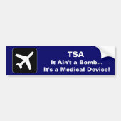 TSA Medical Device Bumpersticker (Voorkant)