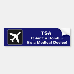 TSA Medical Device Bumpersticker