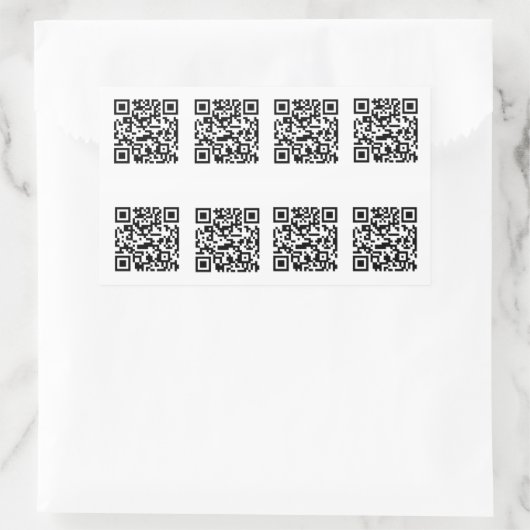 TSA QR Code Prank Rechthoekige Sticker (Tas)