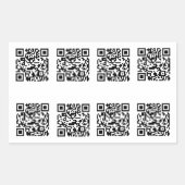 TSA QR Code Prank Rechthoekige Sticker (Voorkant)