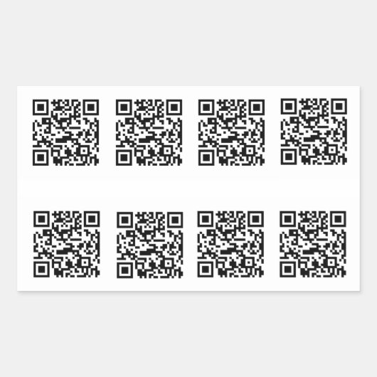 TSA QR Code Prank Rechthoekige Sticker (Voorkant)