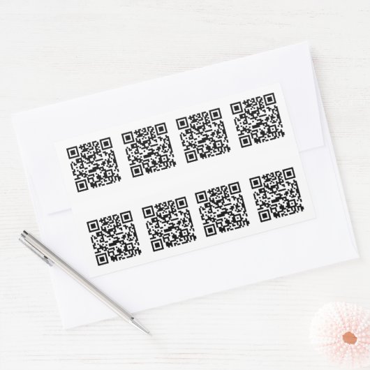 TSA QR Code Prank Rechthoekige Sticker (Envelop)